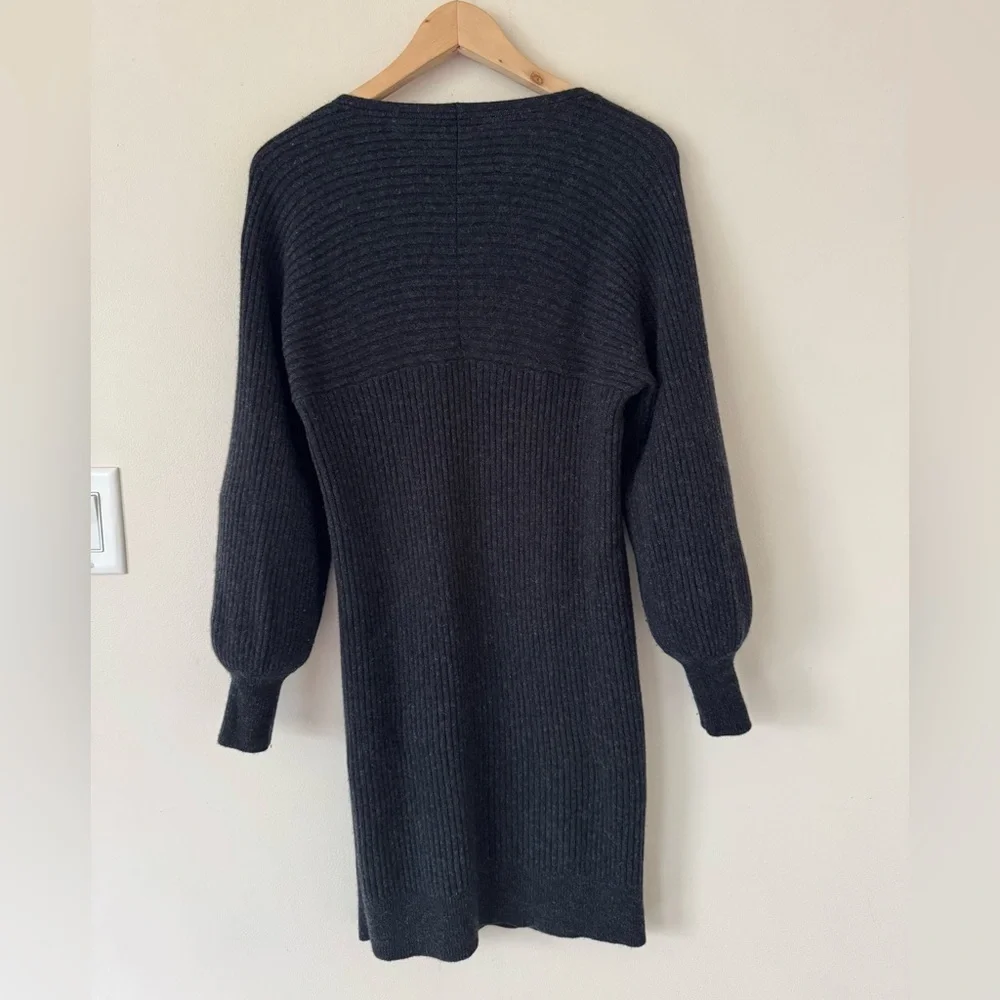 Vince Ribbed Wool Cashmere‎ Long Sleeve Dress Size Small